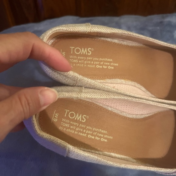 Toms Wedge Peep Toe Pump, womens size 8, excellent condition - Picture 3 of 10